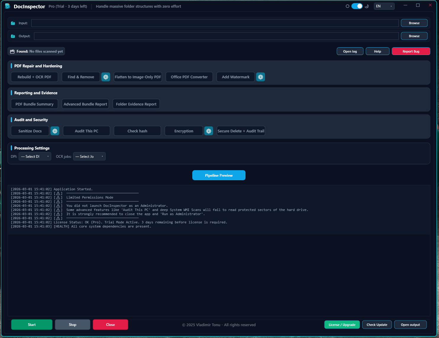 DocInspector interface